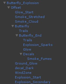 Emitter hierarchy, Butterfly_Explosion branch
